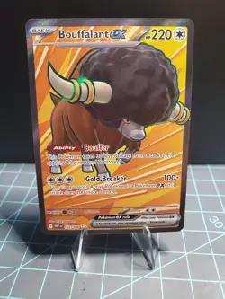 Pokemon TCG Bouffalant ex 162/086 Sv: White Flare Full Art Holo - Image 1
