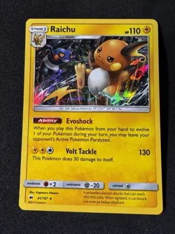 Pokemon - Raichu 41/147 Stage 1 Holo Rare - SM Burning Shadows - Pokemon TCG - Image 1