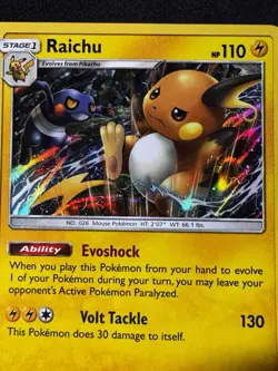 Pokemon - Raichu 41/147 Stage 1 Holo Rare - SM Burning Shadows - Pokemon TCG - Image 2