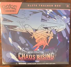 Pokemon Chaos Rising Elite Trainer Box Factory Sealed ETB *small tear right seal - Image 1