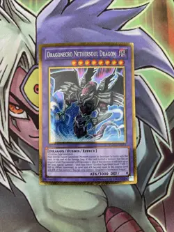 PGLD-EN015 Dragonecro Nethersoul Dragon Gold Secret Rare UNL Ed Yugioh Card - Image 1