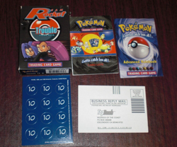 Pokemon Team Rocket Trouble (Empty Theme Deck Box) Complete w/ Inserts NO CARDS - Image 1