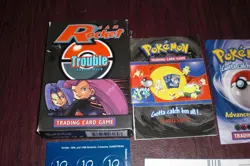 Pokemon Team Rocket Trouble (Empty Theme Deck Box) Complete w/ Inserts NO CARDS - Image 2