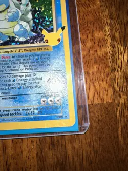 Blastoise Celebrations Classic Collection Holo Card 2/102 NM POKEMON TCG - Image 4