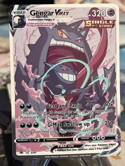 Pokemon Gengar Vmax promo rare Waifu Doujin ACG DIY Full Art Card New - Image 1