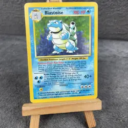 Pokemon TCG Base Set Blastoise 2/102 Holo Rare Pokemon Card 1999 Played - Image 1