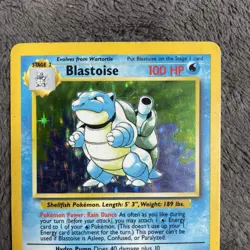 Pokemon TCG Base Set Blastoise 2/102 Holo Rare Pokemon Card 1999 Played - Image 5