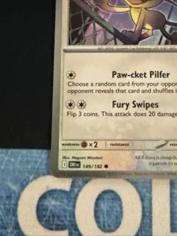 Team Rocket's Meowth 149/182 Cosmos Holo Promo Pokemon Card - Image 2
