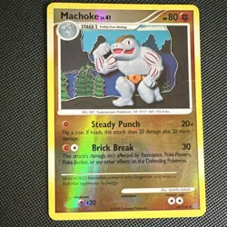 Pokemon TCG Machoke Stormfront Holo Rare 41/100 English 2008 - Image 1