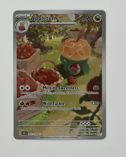 Pokemon TCG Appletun 211/191 - Sv08: Surging Sparks Illustration Rare Holo FA - Image 2