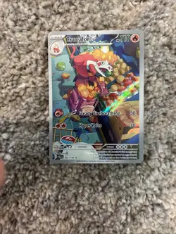 Crocalor 202/193 Sv02 Holo Pokemon Illustration Paldea Evolved TCG - Image 1
