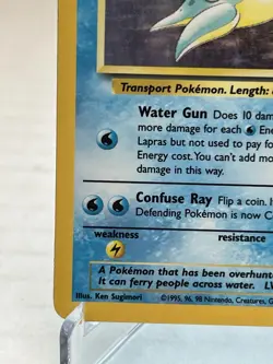 Pokemon Lapras 10/62 Fossil Rare Holo LP Vintage WOTC 1999 - Image 4