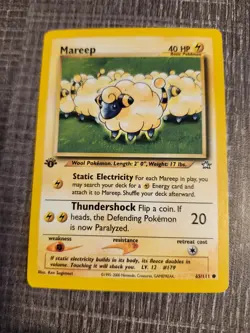 Mareep 65/111 Neo Genesis Set 1st Edition Common Pokemon TCG LP - Image 1