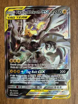 Pokemon TCG Pikachu & Zekrom GX Black Star Promo Card SM168 - Image 5