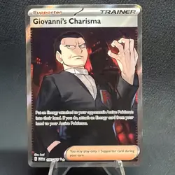 Pokemon TCG Scarlet & Violet 151: Giovanni's Charisma SR 197/165 NM - Image 2