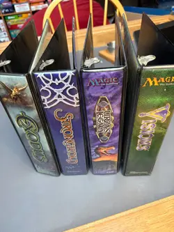 Vintage Magic the Gathering Binder Lot-Exodus, Stronghold, Visions, Urzas Legacy - Image 1