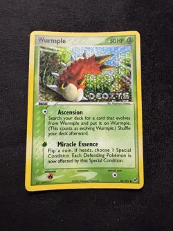 Wurmple 82/107 Reverse Holo Stamped Pokemon Ex Deoxys - Image 1