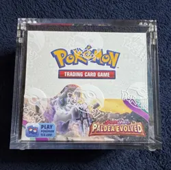 Pokemon TCG Scarlet & Violet - Paldea Evolved Booster Box In Acrylic Case - Image 1