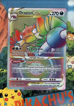 Pokemon TCG Drapion VSTAR 200/196 Secret Full Art Lost Origin Holo NM/M - Image 1