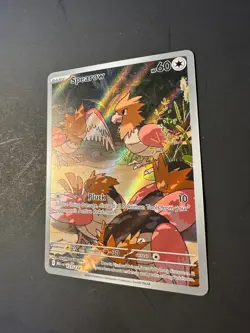 2025 Pokemon Mega Evolutions Spearow 151 /132 Full Art Illustration rare holo - Image 2