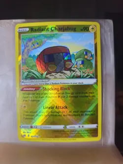 Pokemon TCG Radiant Charjabug 051/159 Crown Zenith Holo Rare Near Mint - Image 1