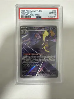 PSA 10 Toxtricity 103/094 Phantasmal Flames Illustration Rare Pokemon TCG Gem - Image 1