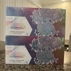 2 Pokemon TCG Prismatic Evolutions Super-Premium Collection Box- SEALED - Image 1