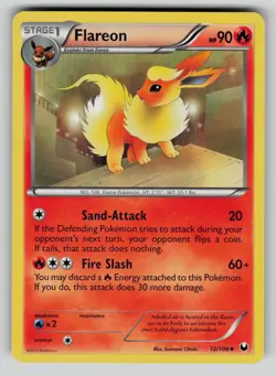 Flareon 12/108 Uncommon Dark Explorers Pokemon LP - Image 1