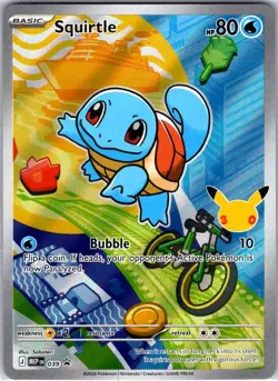 Pokemon Squirtle 039 Holo Promo ME: Mega Evolution Promo Pokemon Near Mint A - Image 1