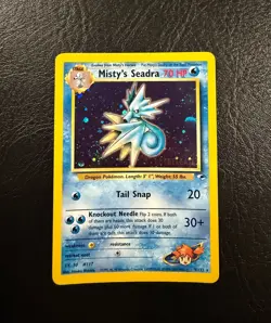 2000 Pokemon Promo - Misty's Seadra - Holo - Prerelease - With a Swirl! - Image 1