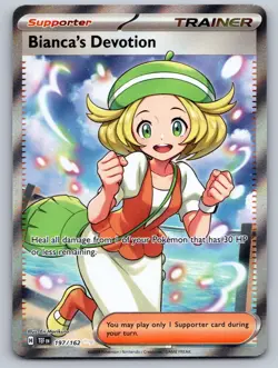 Bianca's Devotion 197/162 Ultra Rare Temporal Forces Near Mint - Image 1