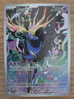 Pokemon Xerneas Illustration Rare Full Art Holo 091/086 - Chaos Rising - NM - Image 1