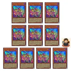 10 card Toon Dark Magician Girl QCLP-JP010 Ultra Rare YuGiOh - Image 1