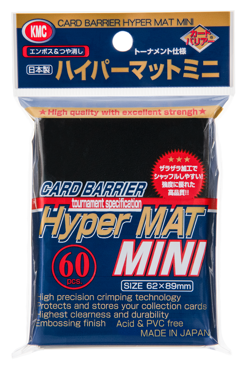 KMC Hyper MAT MINI (60 Sleeves) | Japanese Size | Fits Yu-Gi-Oh! & Cardfight!! - Image 2