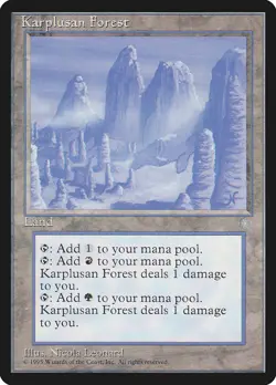1x Karplusan Forest Ice Age NM x1 Mtg Magic the Gathering Changie - Image 1