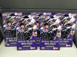 One Piece TCG OP-10 Royal Blood Sleeved Booster Pack English New Sealed LOT OF 5 - Image 1