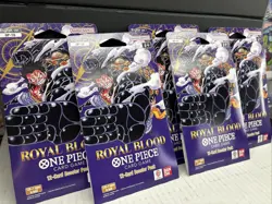 One Piece TCG OP-10 Royal Blood Sleeved Booster Pack English New Sealed LOT OF 5 - Image 2