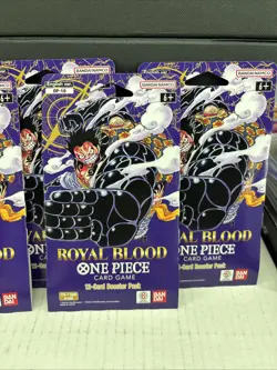 One Piece TCG OP-10 Royal Blood Sleeved Booster Pack English New Sealed LOT OF 5 - Image 5