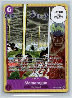 Mamaragan OP15-078 Super Rare Adventure on Kami's Island One Piece Foil NM - Image 1