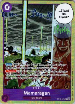 Mamaragan OP15-078 Super Rare Adventure on Kami's Island One Piece Foil NM - Image 1