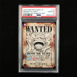 PSA 10 GEM MT 2024 One Piece JPN Monkey D. Luffy SP OP05-119 SEC(Alt Art) - Image 1