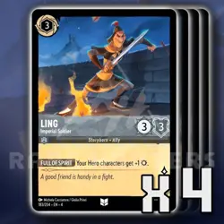 Ling Imperial Soldier 183/204 UC Ursula'S Return Disney Lorcana - Image 1