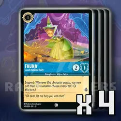 Fauna GoodNatured Fairy 140/204 x4 Wilds Unknown Disney Lorcana - Image 1