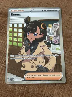 Emma Trainer Pokemon TCG Ultra Rare Holo Card 107/086 Chaos Rising NM - Image 1