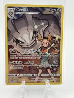 Steelix (Secret Rare) Holo 247/236 NM SM - Cosmic Eclipse Pokemon Card - Image 1