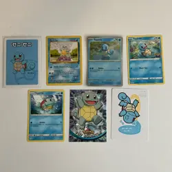 Squirtle Pokemon Lot- 7 Mixed Era Cards - LP - Image 1