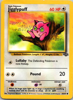 1st Edition Jigglypuff - Jungle - #54/64 - Vintage Pokemon Card 1999 WOTC - Image 1