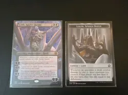Mtg Lolth, The Spider Queen 284 AFR Borderless W/ Token Card NM - Image 1