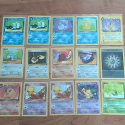 Pokemon TCG Team Rocket 1st Edition 15-Card Lot Dark Wartortle, Vaporeon - Image 1