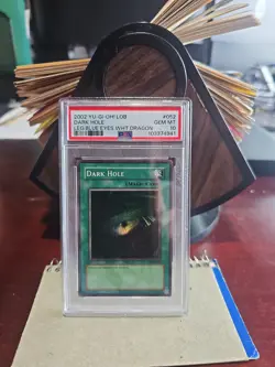 Dark Hole Legend of Blue Eyes White Dragon LOB-052 Unlimited Card - Image 1